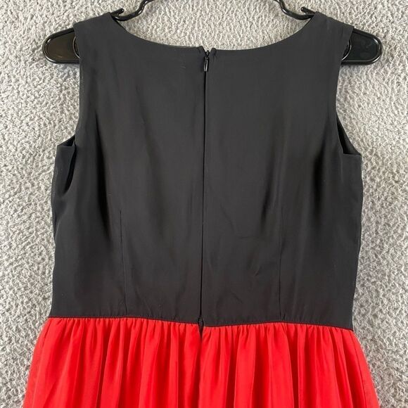 Sweet Storm Dress Womens Small Red Black Maxi Cutouts Sleeveless - Picture 7 of 9